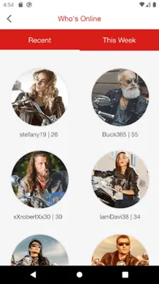 Bikers Dating android App screenshot 1